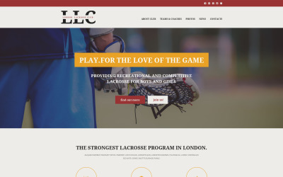 Modèle de site Web adapté au sport