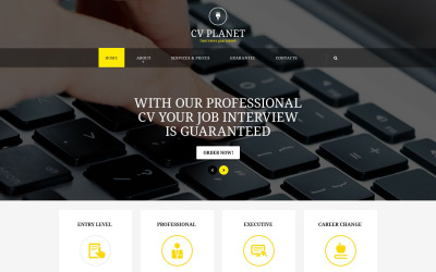 Modelo de site responsivo de empresa de investimento