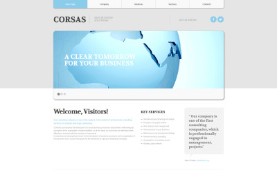 Moto CMS 3 Template für Beratung #55494