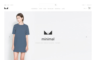 Reszponzív Minimal PrestaShop sablon 55459