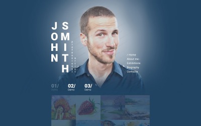 Website sjabloon van John Smith