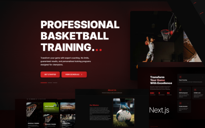 BATRAIN - Premium basketbaltraining- en coachingsjabloon | Next.js