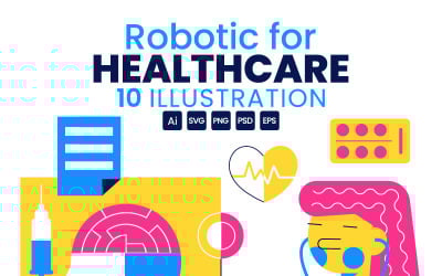 10 Robotic For Healthcare Illustration