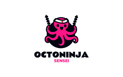 Mascot Modern Octopus Logo Design