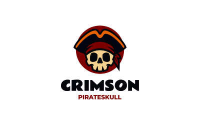 Mascot Pirate Skull Logo Design
