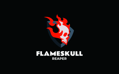 Mascot Skull Reaper Logo Design 234