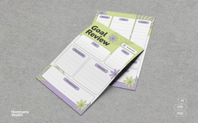 Retro New Year Resolution Planner