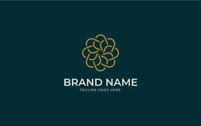 Beauty flower logo design template