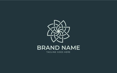 Boutique flower logo design Template