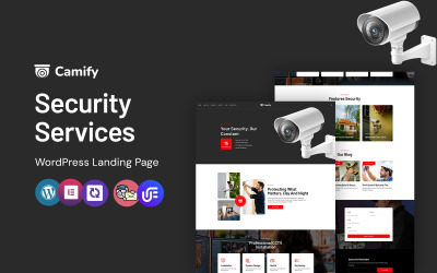 Camify - CCTV and Security WordPress CMS Landing Page