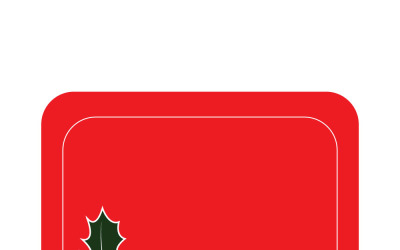 Boş Metin Alanına Sahip Düzenlenebilir Noel İndirimi Etiket Çerçevesi