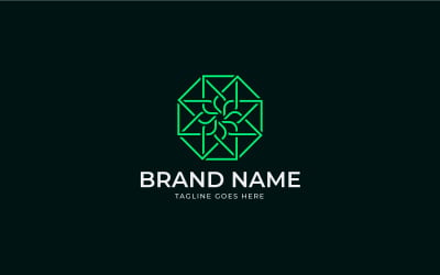 Florist Leaf flower logo template