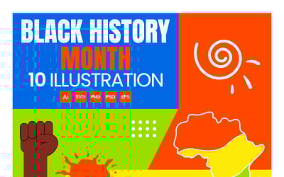 10 Black History Month Illustration