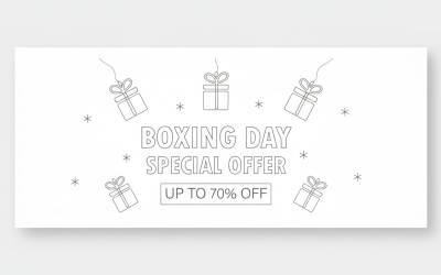 FREE Boxing Day Gift Sale Banner – Up to 70% Off
