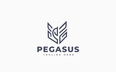 Pegasus Logo Template Design