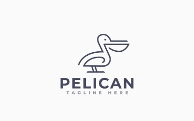 Pelican Creative Logo Template Design