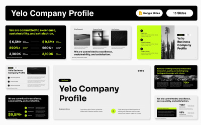 Шаблон слайдера Google для профиля компании Yelo