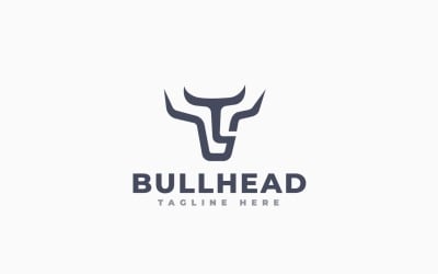 Creative Bull Head Logo Template Design