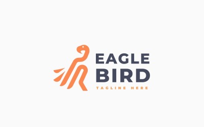 Minimalist Eagle Bird Logo Template Design