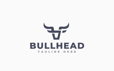 Strong Bull Head Logo Template Design