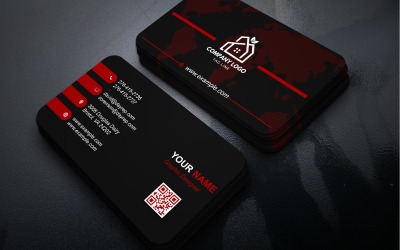 Modern Elegant Minimalist Business Card Template PSD Kit