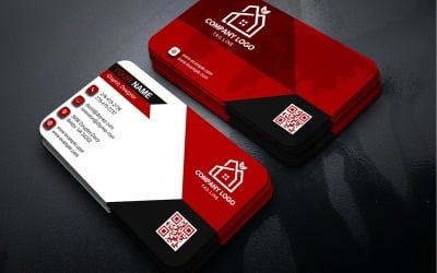Modern Minimalistic Professional Business Card Template PSD Kit