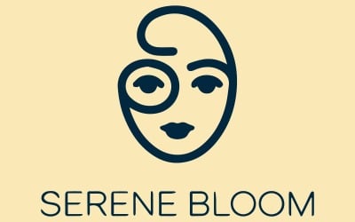 Moderne abstrakte Logo-Vorlage mit Zeichenlinien