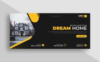 Real Estate Agency Facebook Cover Ver-4