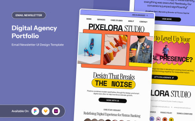 Nyhetsbrev för kreativ byråpresentation