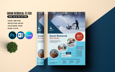 Plantilla de volante de servicio de remoción de nieve