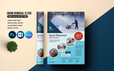 Snow Removal Service Flyer Template