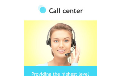 Call Center Responsive Newsletter Mall