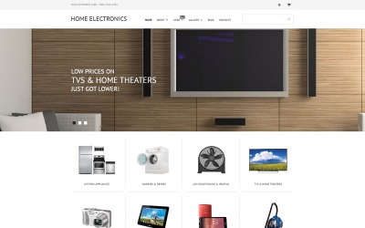 "Home Electronics" Responsive WooCommerce Thema №55574