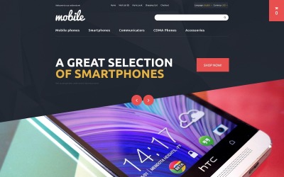 "Mobile" - адаптивний OpenCart шаблон №55560