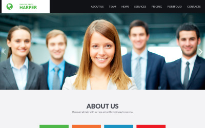 Moto CMS 3 Template für Beratung #55538