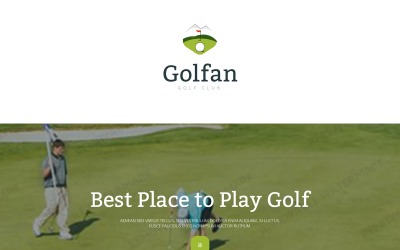 Responsywny szablon Landing Page Golf Responsive Landing Page Template #55564