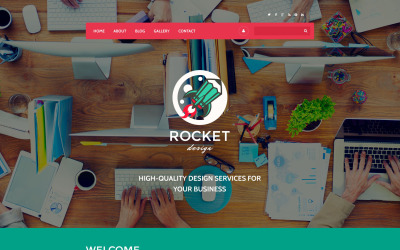 "Rocket Design" 响应式Drupal模板 #55557