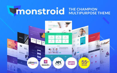 Template WordPress Responsive #55555 "Monstroid"
