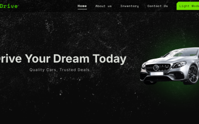 GlitchDrive – Car Dealership Website Template