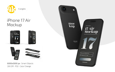 Шаблон PSD-макета для iPhone 17 Air