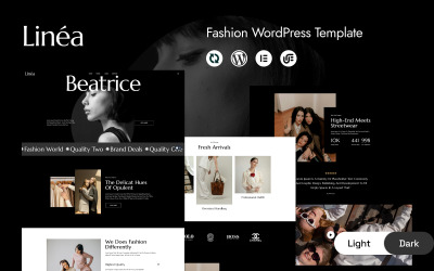 Linéa - Víceúčelová minimalistická šablona pro WordPress Elementor