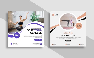 Yoga Fitness Instagram Post Template Ver-1