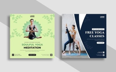Yoga Fitness Instagram Post Template Ver-4