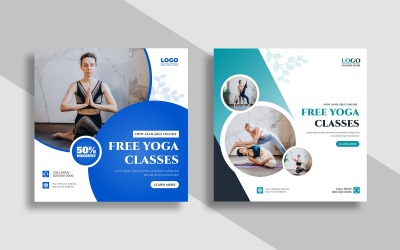 Yoga Fitness Instagram Post Template Ver-5