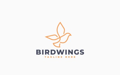 Beautiful Bird Logo Template Design
