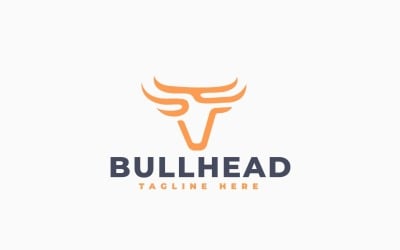 Bull Head Creative Logo Template Design