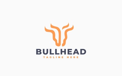 Bull Head Logo Template Brand Design