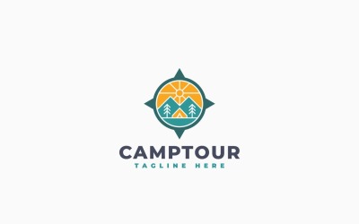Camping Adventure Logo Template Design