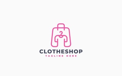 Clothes Shop Logo Template Design