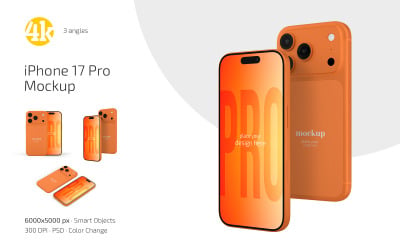 Шаблон PSD-макета для iPhone 17 Pro